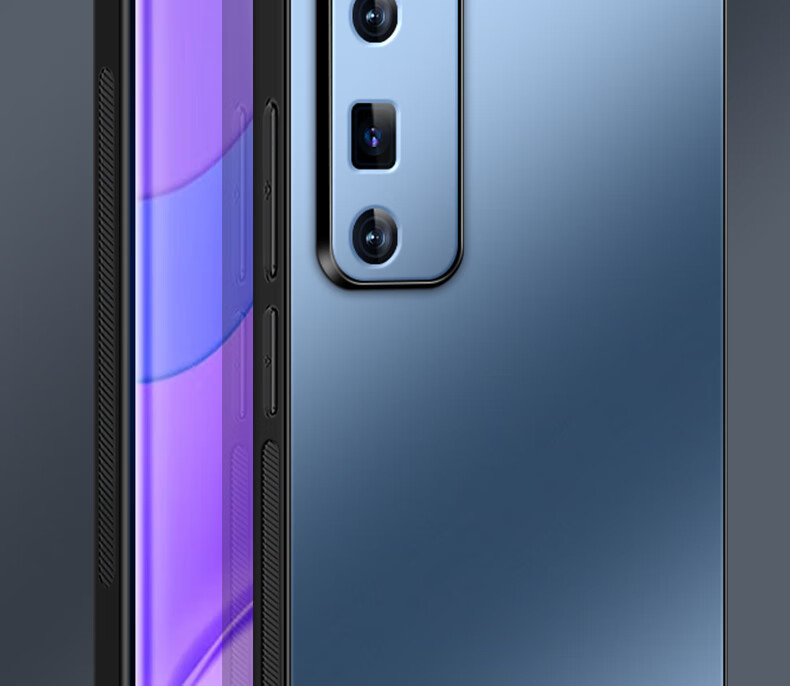 Чехол для Huawei Nova 7 Pro Shangsu, AG матовый, защита камеры, противоударный, бизнес-стиль, лавандовый серый