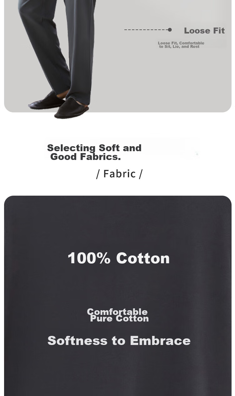 Мужская пижама Yiershuang, комплект из 100% хлопка, осень-зима, с длинным рукавом и V-образным вырезом, свободная, для дома и улицы, размер 3XL, серая