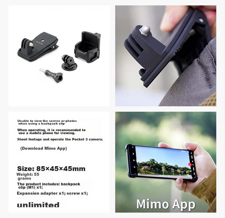 MAXCAM, портативный селфи-штатив для DJI Osmo Pocket 3, настольная подставка для видеоблогов, аксессуар