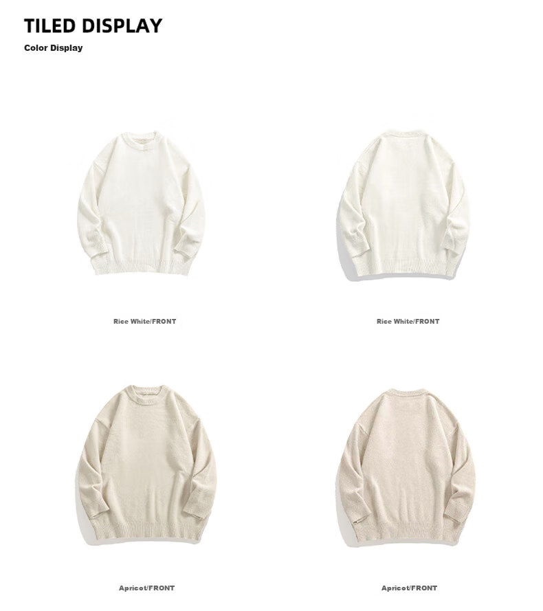 Свитер Foss Phil Crew Neck Sweater для мужчин и женщин, осенне-зимний, корейский стиль, лонгслив, повседневный, свободный, вязаный, базовый, MZ001, черный, 3XL