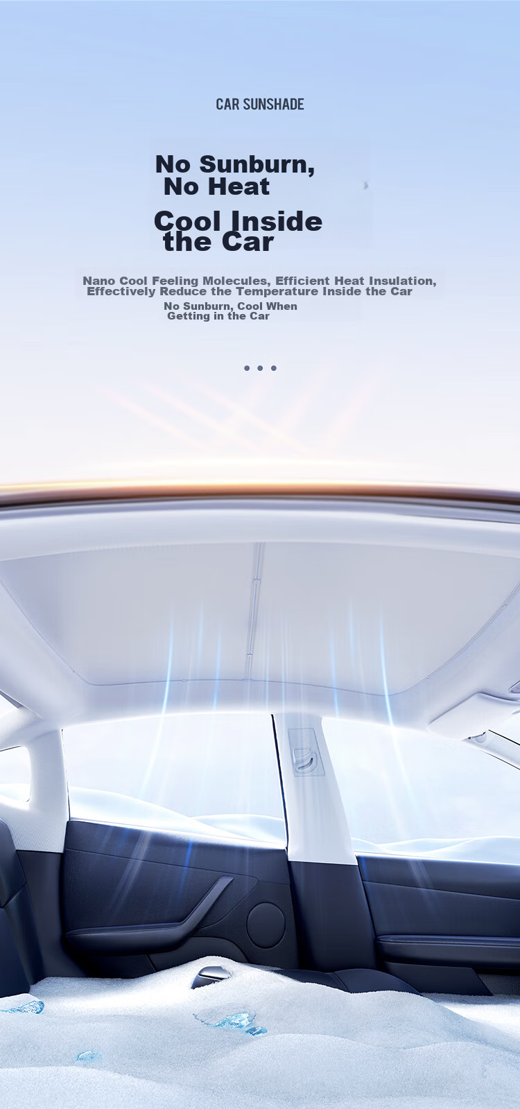 BIAZE Солнцезащитная шторка для Tesla Model 3, на крышу, защита от солнца, теплоизоляционная перегородка, оригинальный цвет Tesla, светоблокирующая панель
