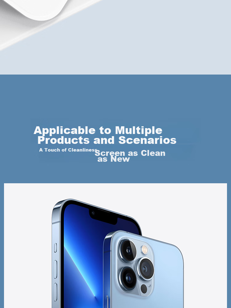 Салфетка для чистки экрана ESCASE, ультратонкое микроволокно для iPhone, MacBook, Apple Watch, iPad, объективов камер, 1 шт.