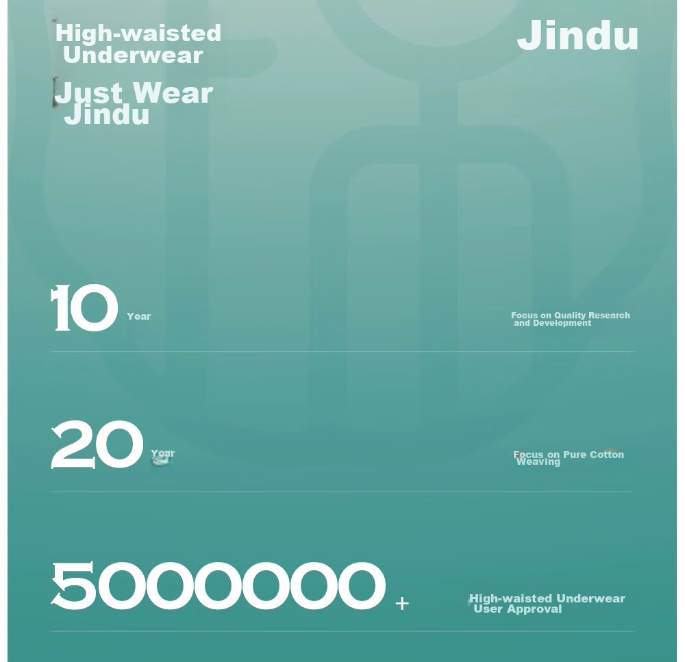 Комплект женского нижнего белья Jindu, трусы с высокой талией, дышащие, антибактериальные, 3 шт.
