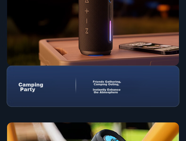 Портативная Bluetooth-колонка WANYINBA M6, 30 Вт, высокая громкость, водонепроницаемая, с мощным басом, цвет черный