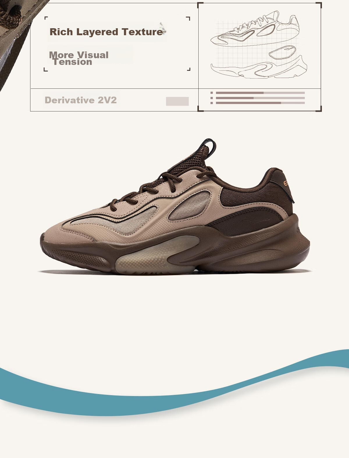 Мужские повседневные кроссовки ERKE, модель 2V2 Retro Casual Sneakers, артикул 100111706339. Стильные и удобные кроссовки для повседневной носки и активного отдыха. Прочный материал, надежная шнуровка, подошва EVA.