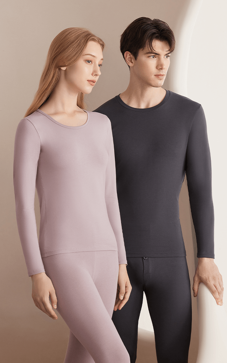 Женский комплект термобелья Dushiliren, 95% хлопок Lycra, антибактериальный, бесшовный, осенний топ и брюки