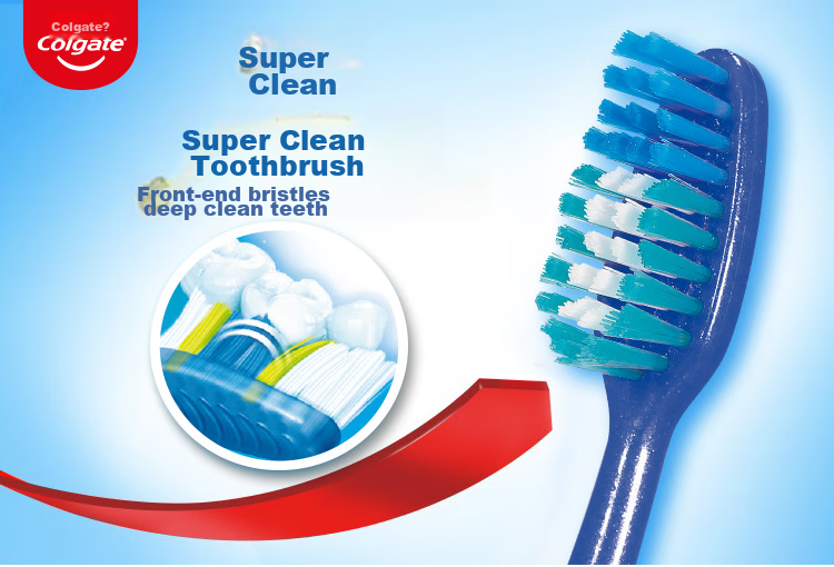 Зубная щетка Colgate Ultra Clean, средняя жесткость, 18 штук