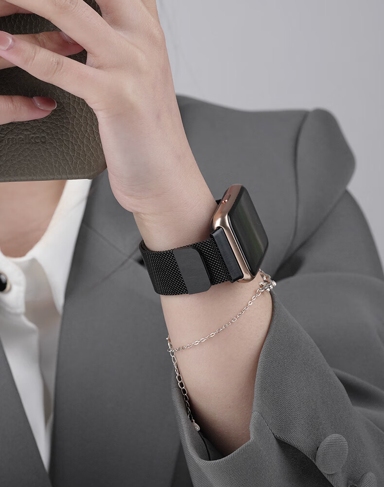 Ремешок Watchbond Milanese Magnetic для Huawei Watch FIT 2, металлический, серебристый