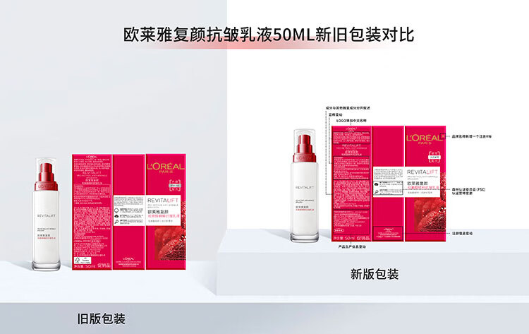 欧莱雅复颜视黄醇滋润套装 淡纹抗皱紧致 护肤品 七夕情人节礼物送女友 【七夕限定礼盒】洁水2件套