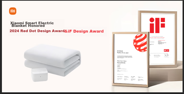 Умное одеяло с подогревом Mijia Dual-Person Smart Heating Blanket, низкий уровень шума, управление со смартфона Xiaomi, 1.8 метра