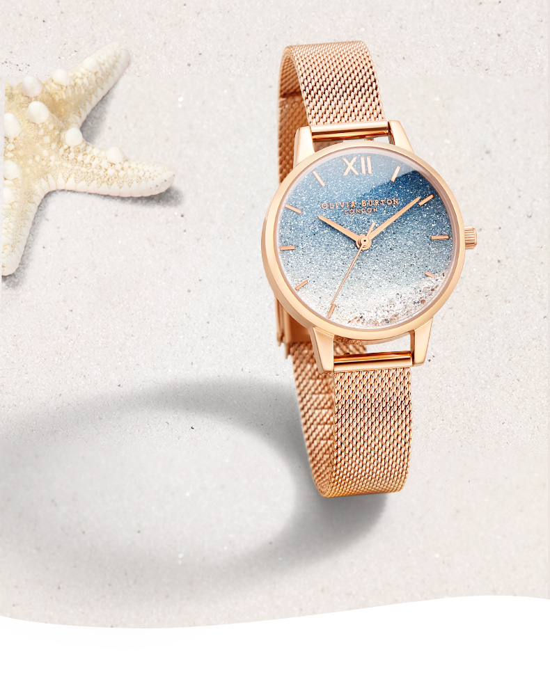 Женские часы OLIVIA BURTON Ob Self-Operated Starry Sky Western Watch, OB16EX204, синие