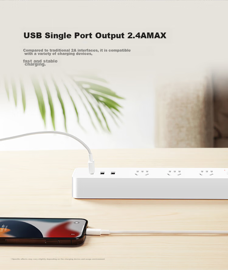 Сетевой фильтр BULL GN-B403U с 3 USB-портами и 3 розетками, белый, 5 метров