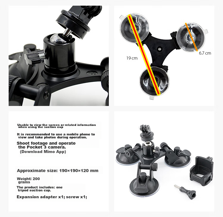 MAXCAM, портативный селфи-штатив для DJI Osmo Pocket 3, настольная подставка для видеоблогов, аксессуар