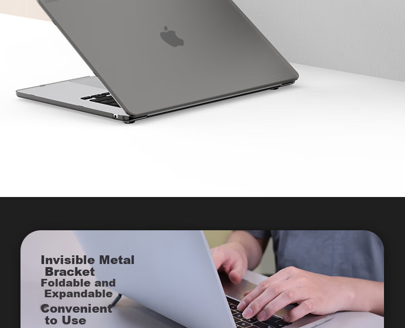 Защитная пленка VOKAMO для MacBook Pro 16/21, противоударная, устойчивая к царапинам, матовая, полупрозрачная черная