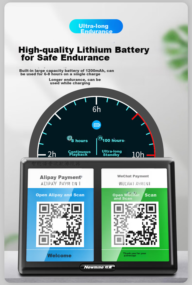 Портативная колонка Newmine HD200 с Bluetooth 5.0, черная