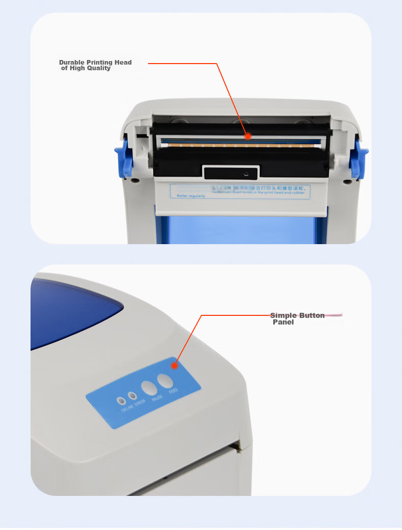 Термопринтер Gprinter GP-1334D для печати этикеток, штрих-кодов, накладных. Разрешение 300 dpi, USB интерфейс.