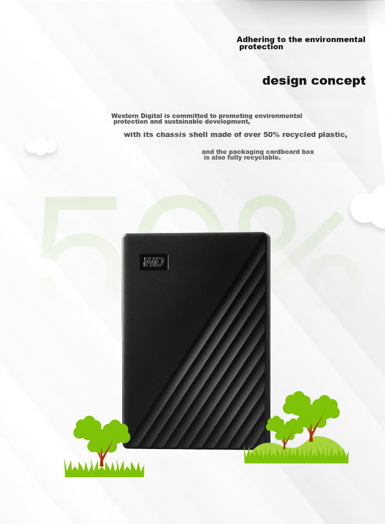 Портативный жесткий диск Western Digital My Passport, 4 ТБ, USB 3.0, черный