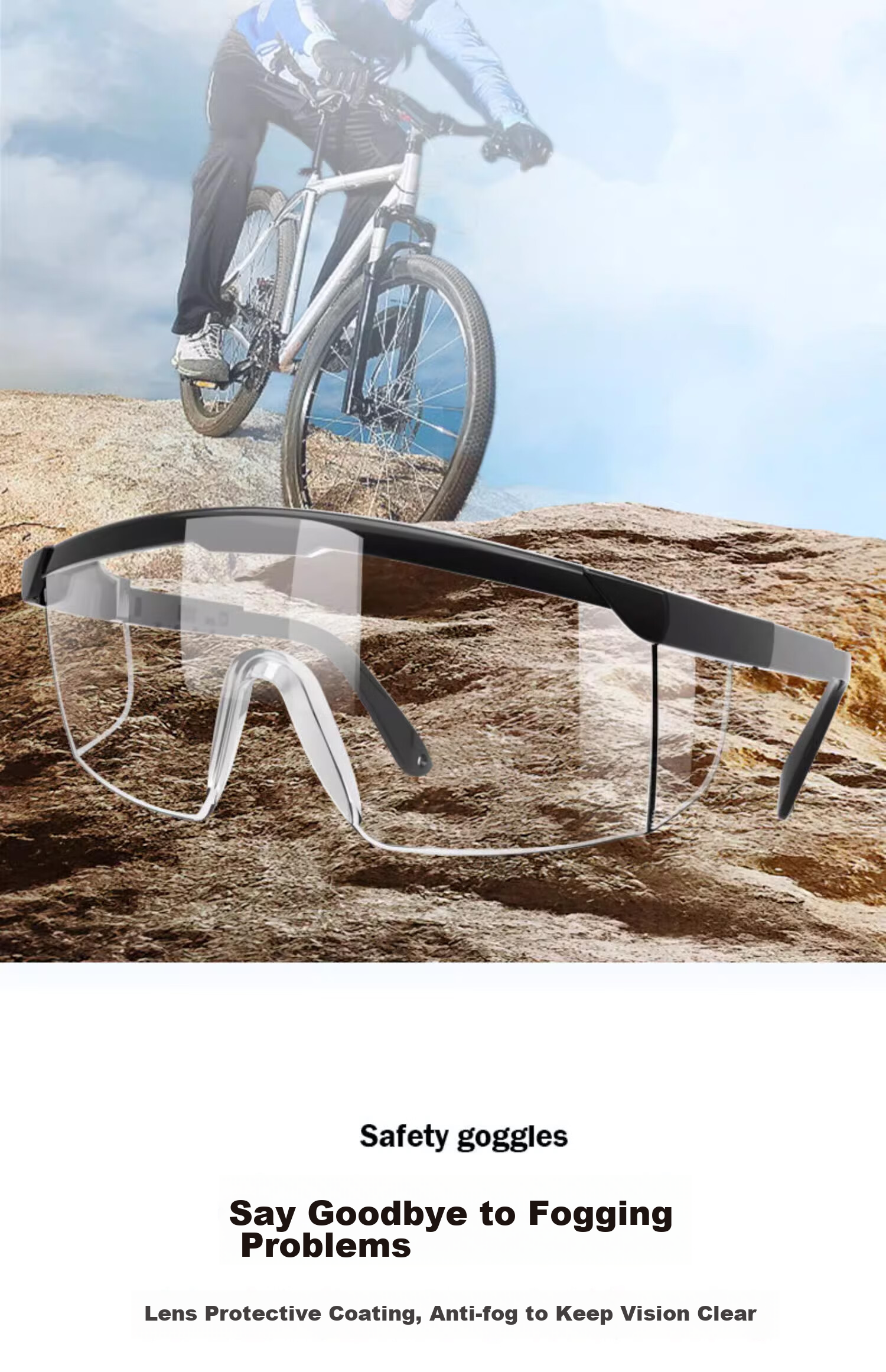 Защитные очки BDS BAO DUN SAFETY SG-71003, промышленные, для резки и шлифовки, защита от брызг, ветра, песка, запотевания, ударопрочные, устойчивые к царапинам