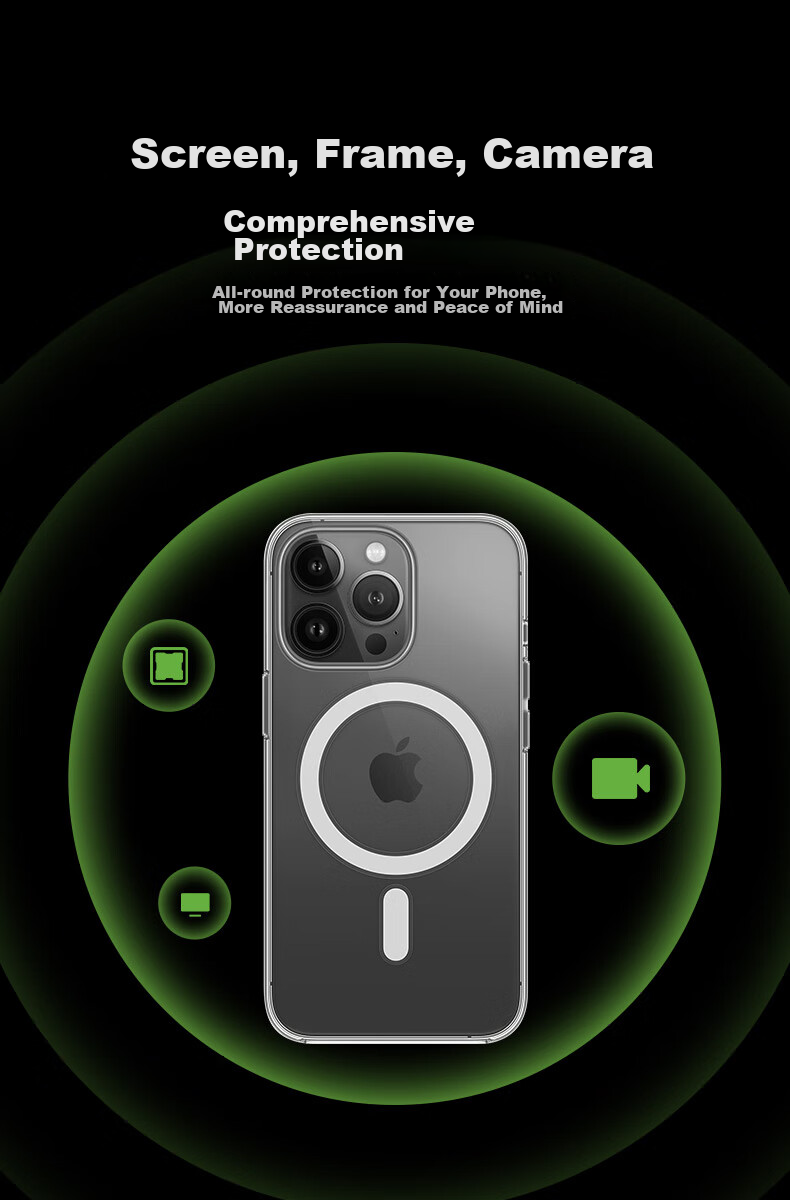 Чехол для iPhone 14 Pro Max BELKIN MSA011, прозрачный, совместимый с MagSafe