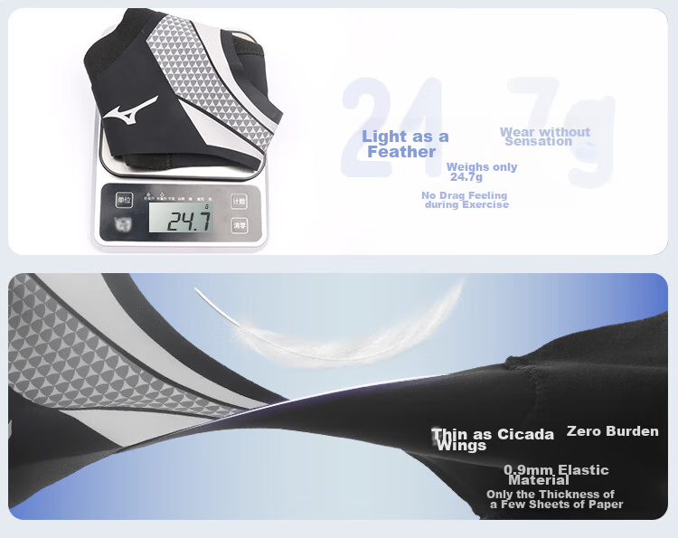 Набор из 2 компрессионных бандажей для голеностопа Mizuno, защита от растяжений, для спорта, баскетбола, ультратонкие, размер L