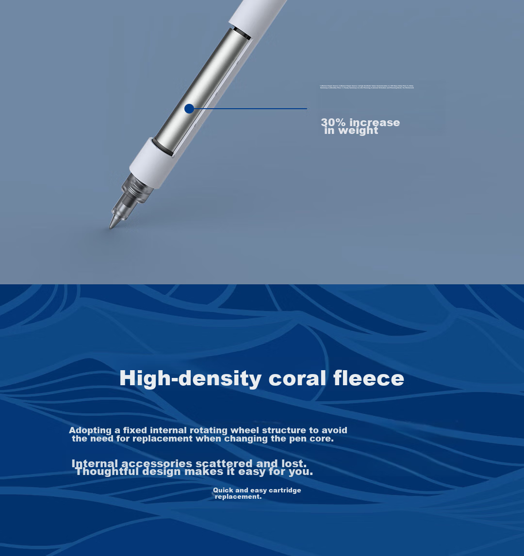 Гелевая ручка KACO Ocean Story, 0.5 мм, черные чернила, набор из 3 штук