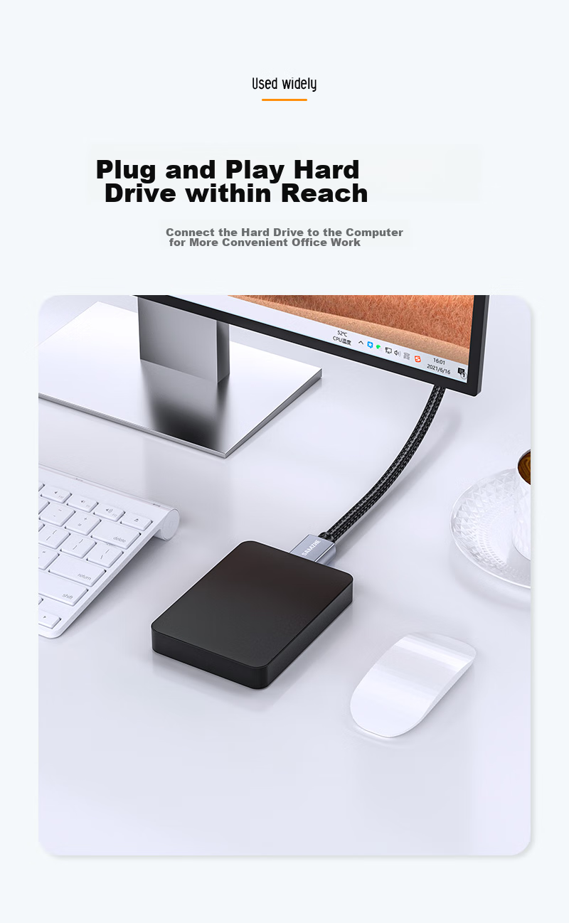 Кабель SAMZHE Dual-Head USB 3.0 Male to Male, 1 метр, LKU-10