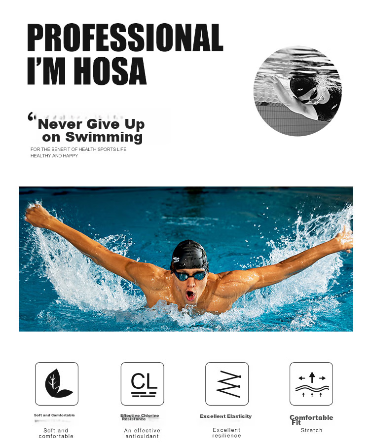 Мужские плавки-шорты Hosa Professional, до колена, эластичные, устойчивые к хлору, быстросохнущие, не стесняющие движений, серые, XXL