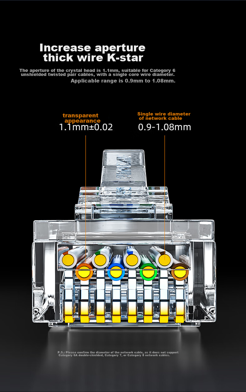 Разъемы RJ45 SAMZHE для кабелей Cat6, экранированные, 10 шт.