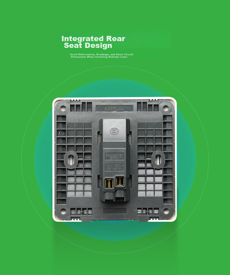 Одноклавишный выключатель Schneider Electric Ruiyi Series, белый, 86*86 мм