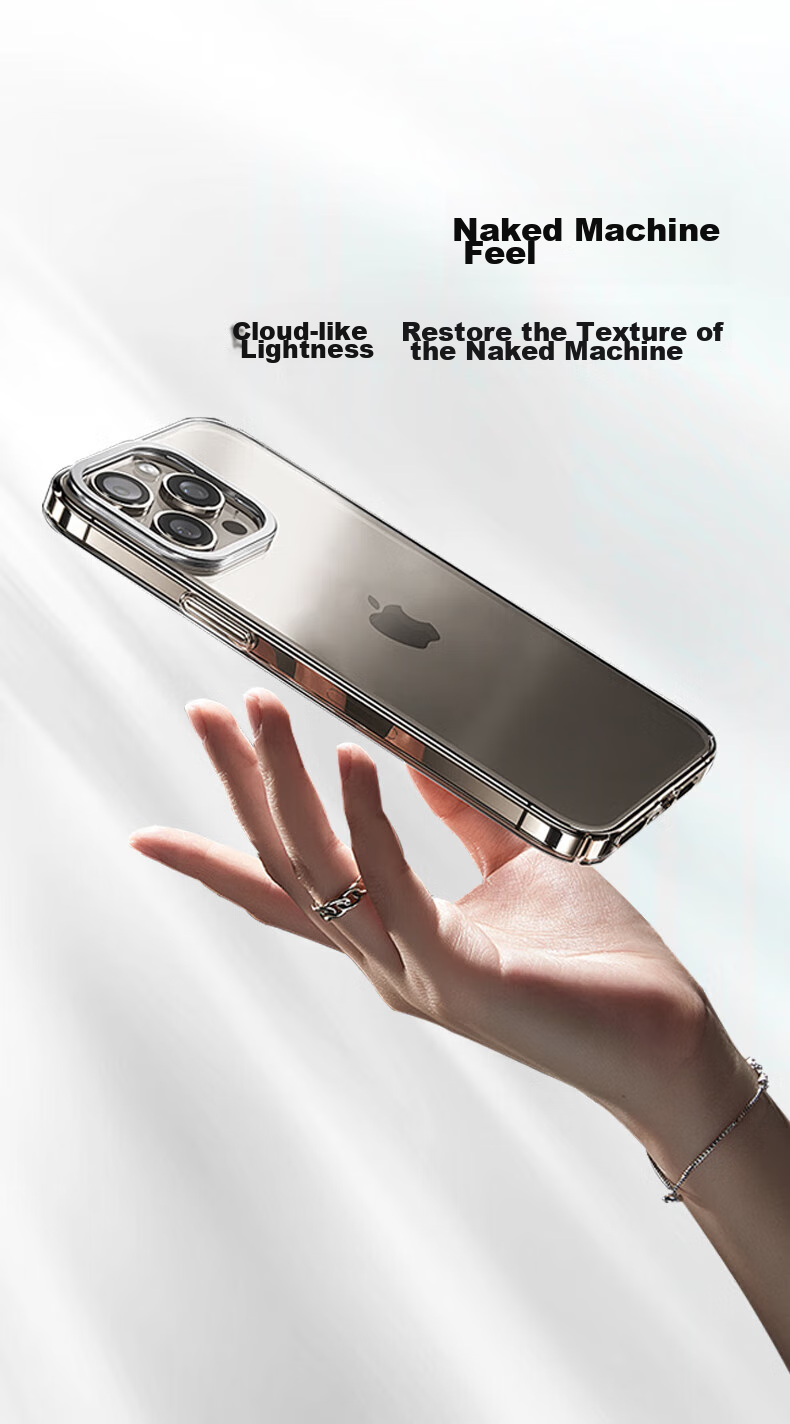 Чехол для iPhone 16 Plus ALittleFlower, ультратонкий, противоударный, мягкий, прозрачный, полная защита с защитой камеры, простой дизайн для мужчин и женщин