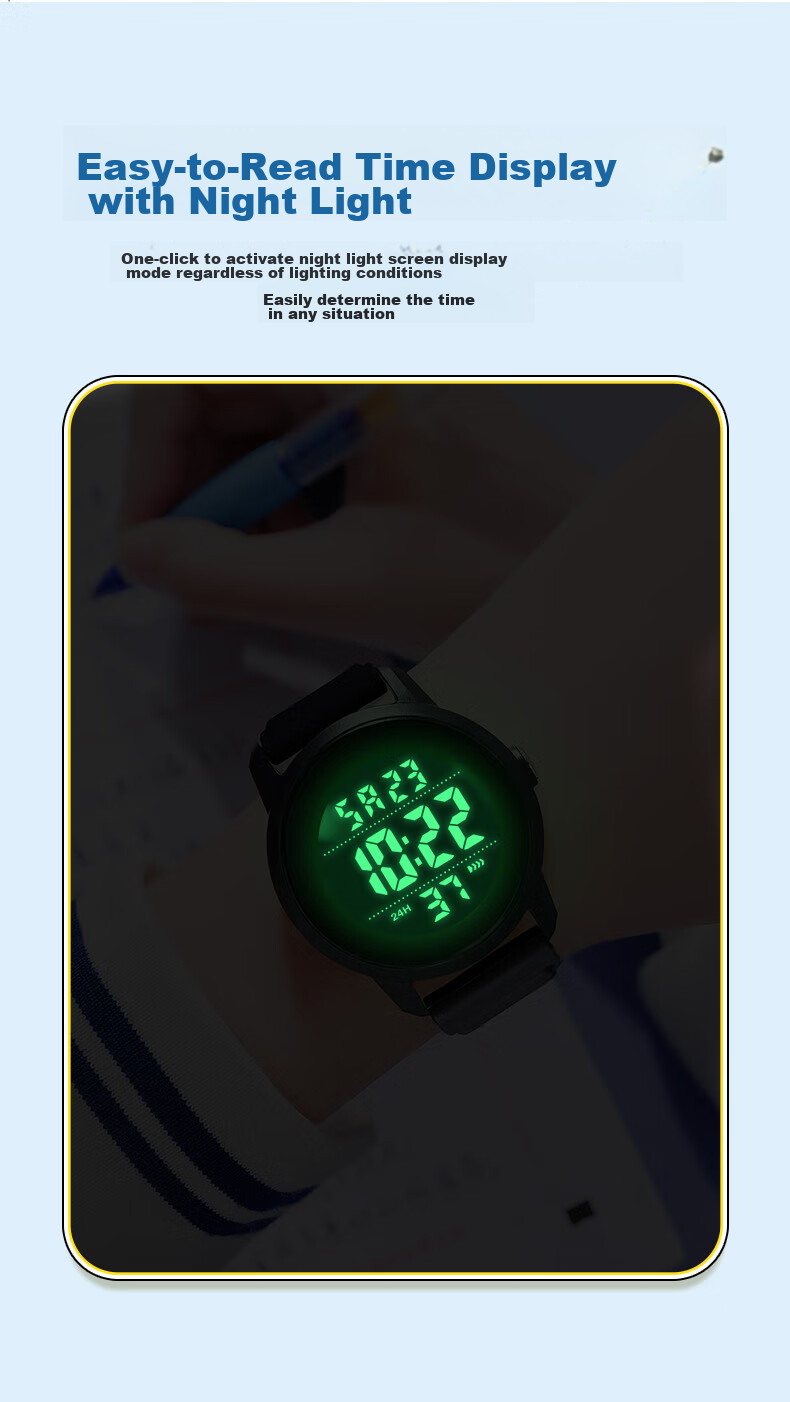 Спортивные цифровые часы MAX-G для мужчин, подростков и детей с люминесцентным дисплеем, водонепроницаемые и многофункциональные