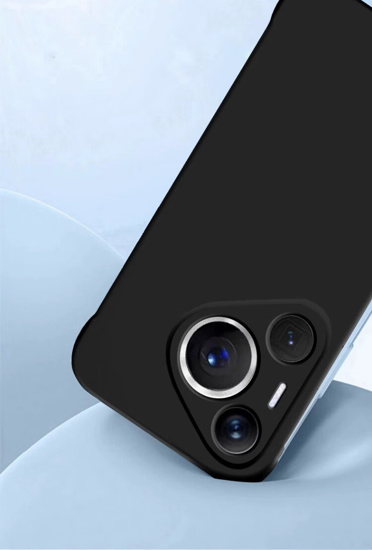 POZZO Ультратонкий матовый чехол для Huawei Pura70Pro/70Pro+, безрамочная защитная накладка для Huawei MateP70Pro, противоударный, с рассеиванием тепла, простой дизайн для мужчин и женщин, звездная ночь черный