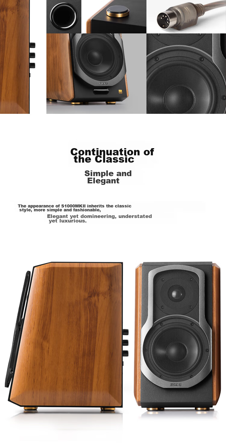 Акустическая система Edifier S1000MKII, 2.0, HIFI, Bluetooth 5.0, активная