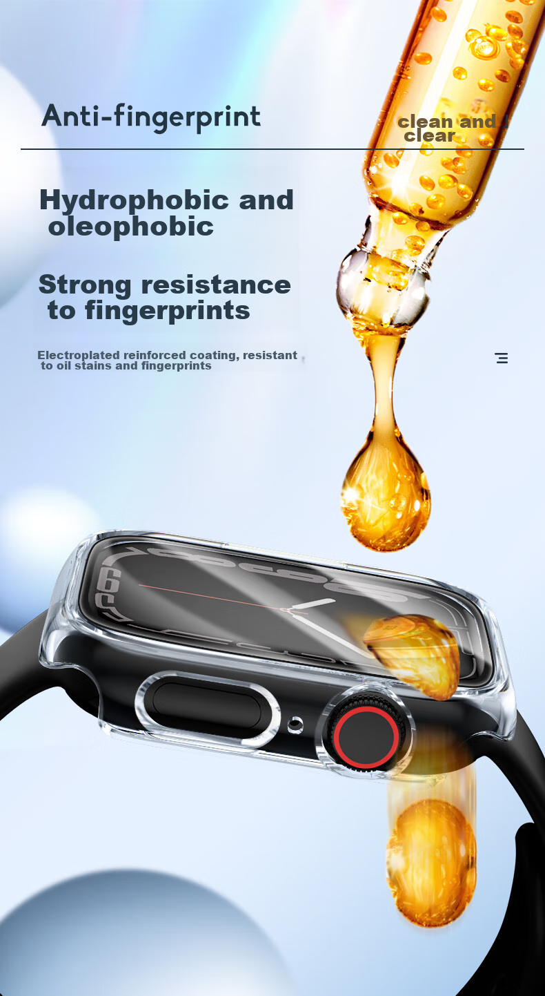Защитный чехол BHO для Apple Watch Series 11/10, с защитным стеклом, полузакрытый, интегрированный чехол для iWatch S9/8/7/6/SE3/2, черный