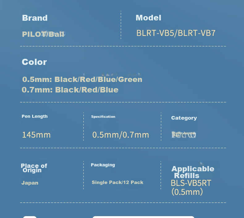 Ручка гелевая PILOT Retractable Weibao Panda Pen BLRT-VB7, 0.7 мм, синяя, 1 шт.