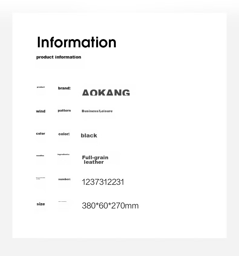 Деловая сумка-портфель Aokang из натуральной кожи для мужчин, для ноутбука, через плечо, ручная сумка, размер L, 38x6x27 см, черный