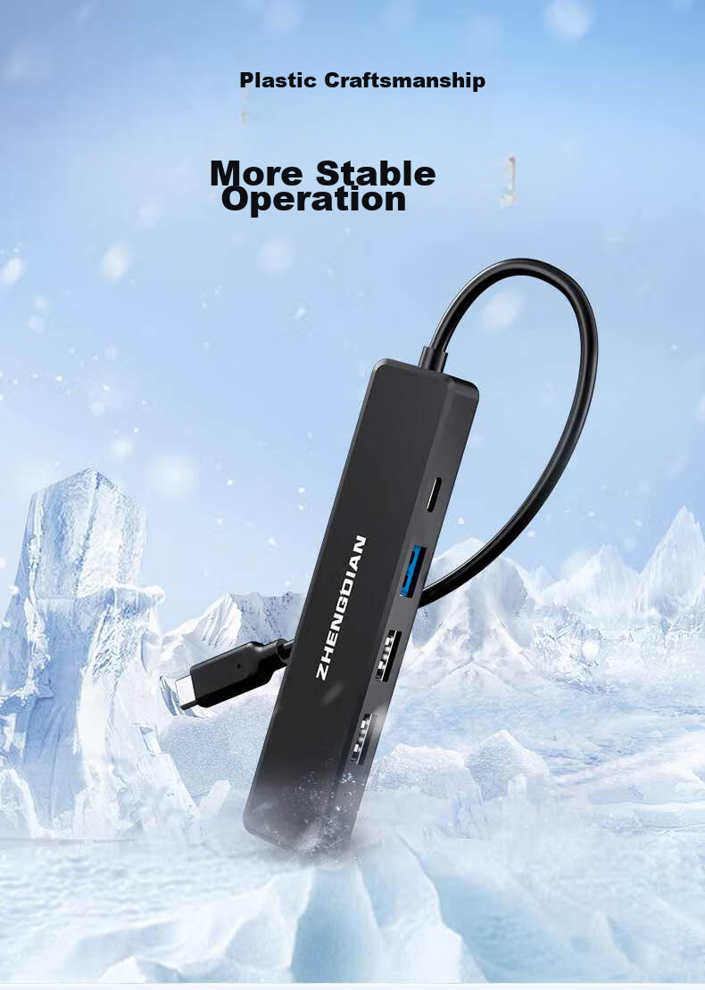 USB-C хаб Acasis с USB 3.0, HDMI-адаптер 4K, быстрая зарядка PD, конвертер для Huawei, Apple