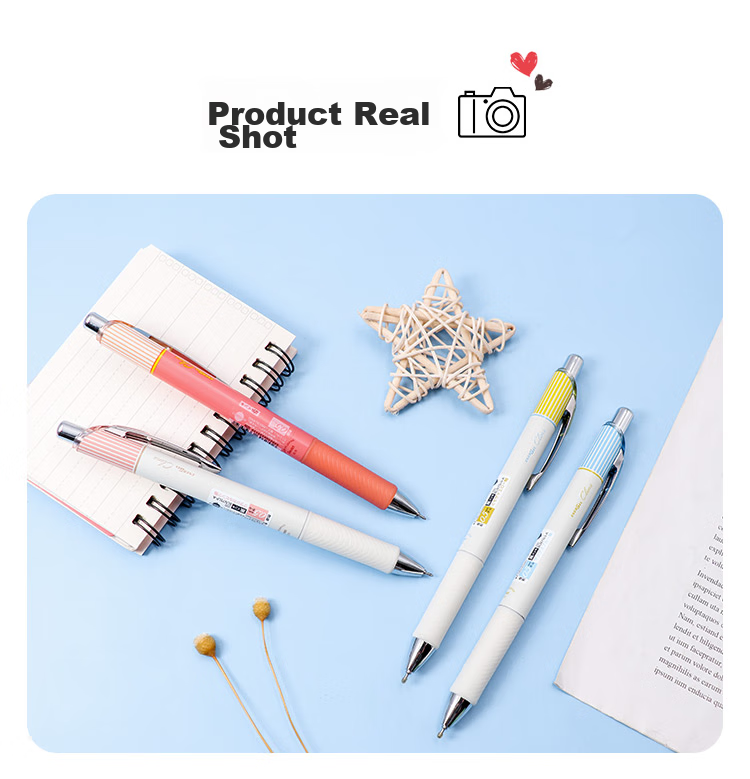 Pentel BLN75L Ручка гелевая автоматическая, 0.5 мм, черная