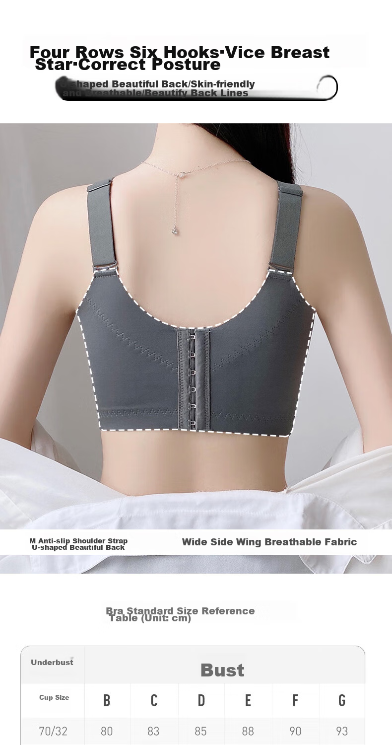 Бюстгальтер LangSha Plus Size, тонкий, с пуш-ап эффектом, против провисания, женское нижнее белье для большой груди, минимизирующий эффект, с боковой поддержкой