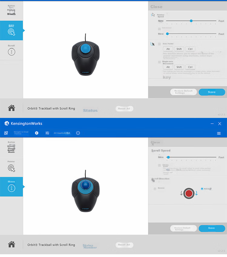 Беспроводная трекбольная мышь Kensington K70993, эргономичная, Bluetooth, для ПК и ноутбука, с подставкой для запястья, белая