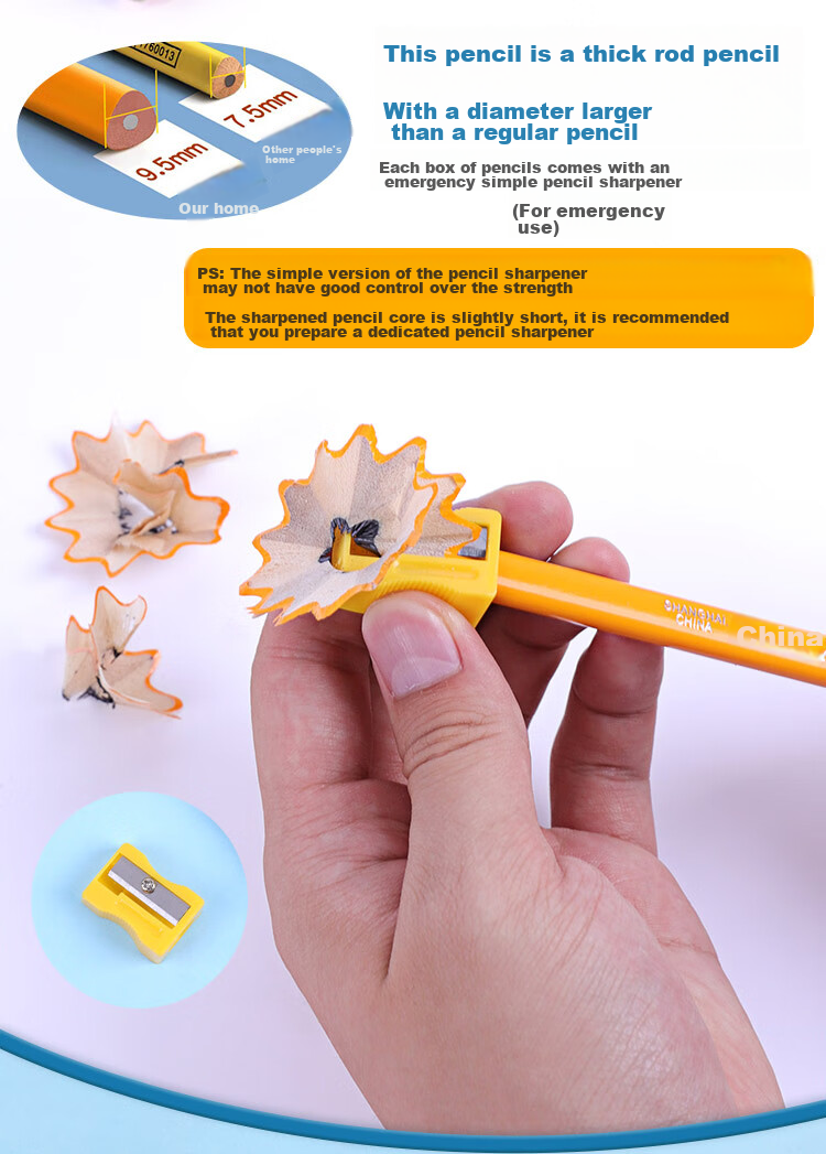 Карандаши Zhonghua Thick Triangular Writing Pencil, 2B, 12 штук в коробке, 6700 2B