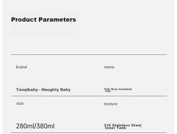 Детская термокружка-непроливайка Taoqibaby с трубочкой, 380 мл, с ручками, защита от падения, для малышей от 6 месяцев, синий