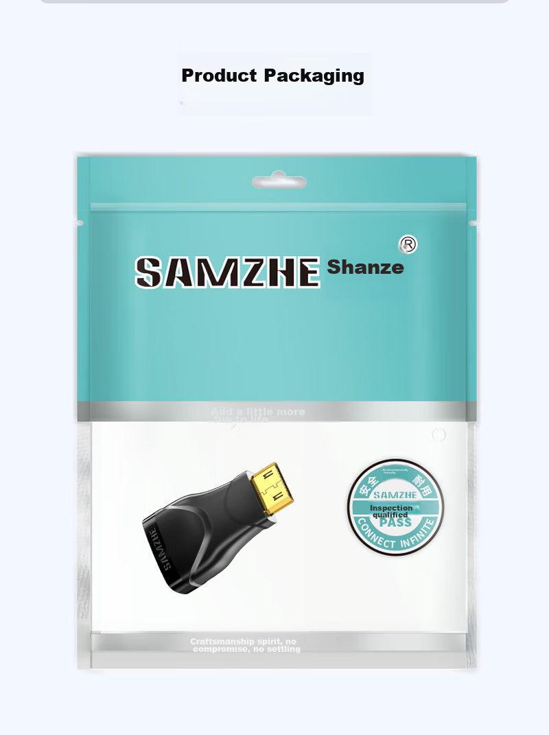 Переходник SAMZHE Mini HDMI на HDMI HFD-03, для подключения планшетов и камер к телевизору или монитору