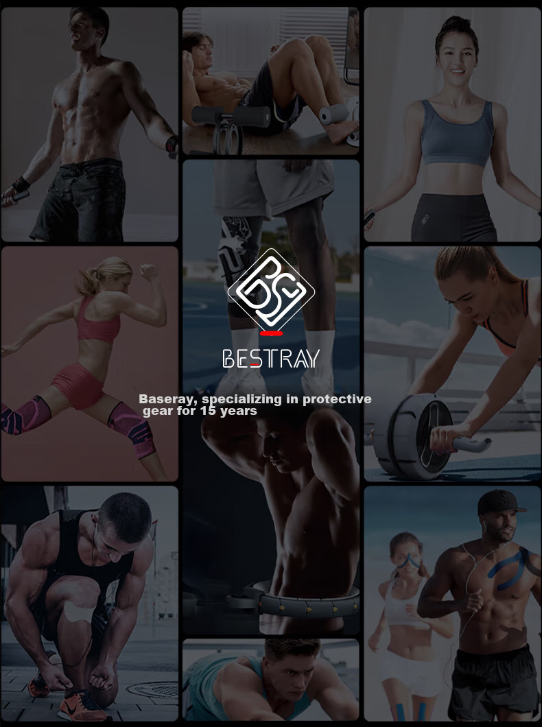 Напульсник Bestray 3D Ultra-Thin, защита от растяжения, фиксатор для лодыжки, для баскетбола и бега, размер L, черный/серебристый, левый