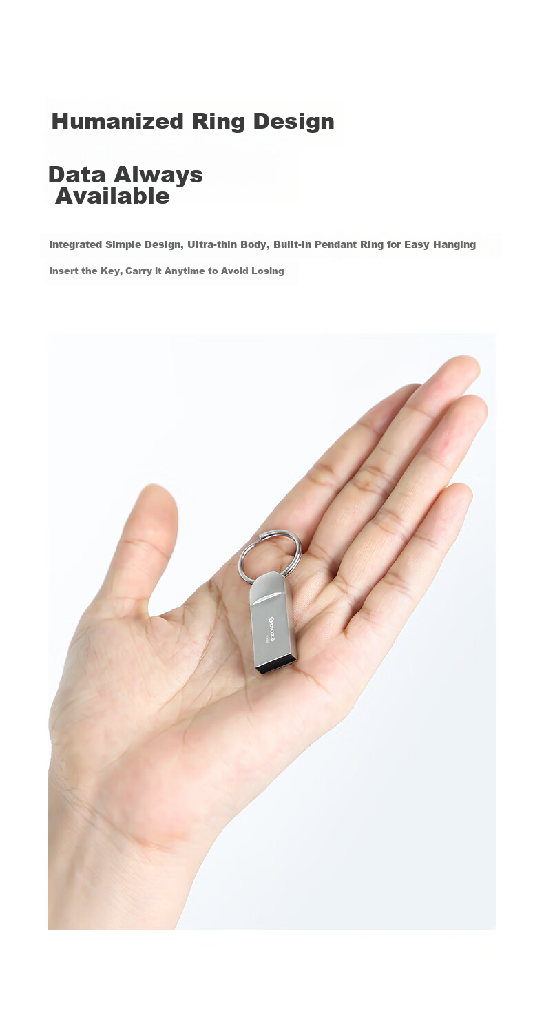 USB-флеш-накопитель BIAZE UP014, 8 ГБ, USB 2.0, серебристый