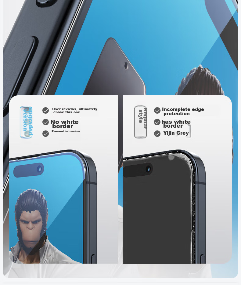 Защитное стекло для экрана Lanxingxiansheng для Apple iPhone 15 Pro Max, противоскользящее, пыленепроницаемое, с защитой от отпечатков пальцев
