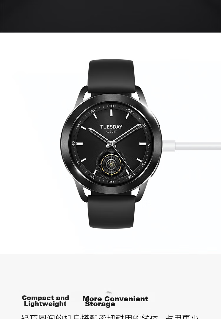 Умные часы Xiaomi Watch S4, черный, с измерением кислорода в крови и NFC