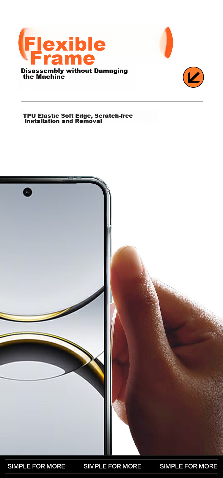 Чехол для телефона KOOLIFE для OPPO FindX8, защитный прозрачный силиконовый чехол с защитой объектива, противоударный, от отпечатков пальцев