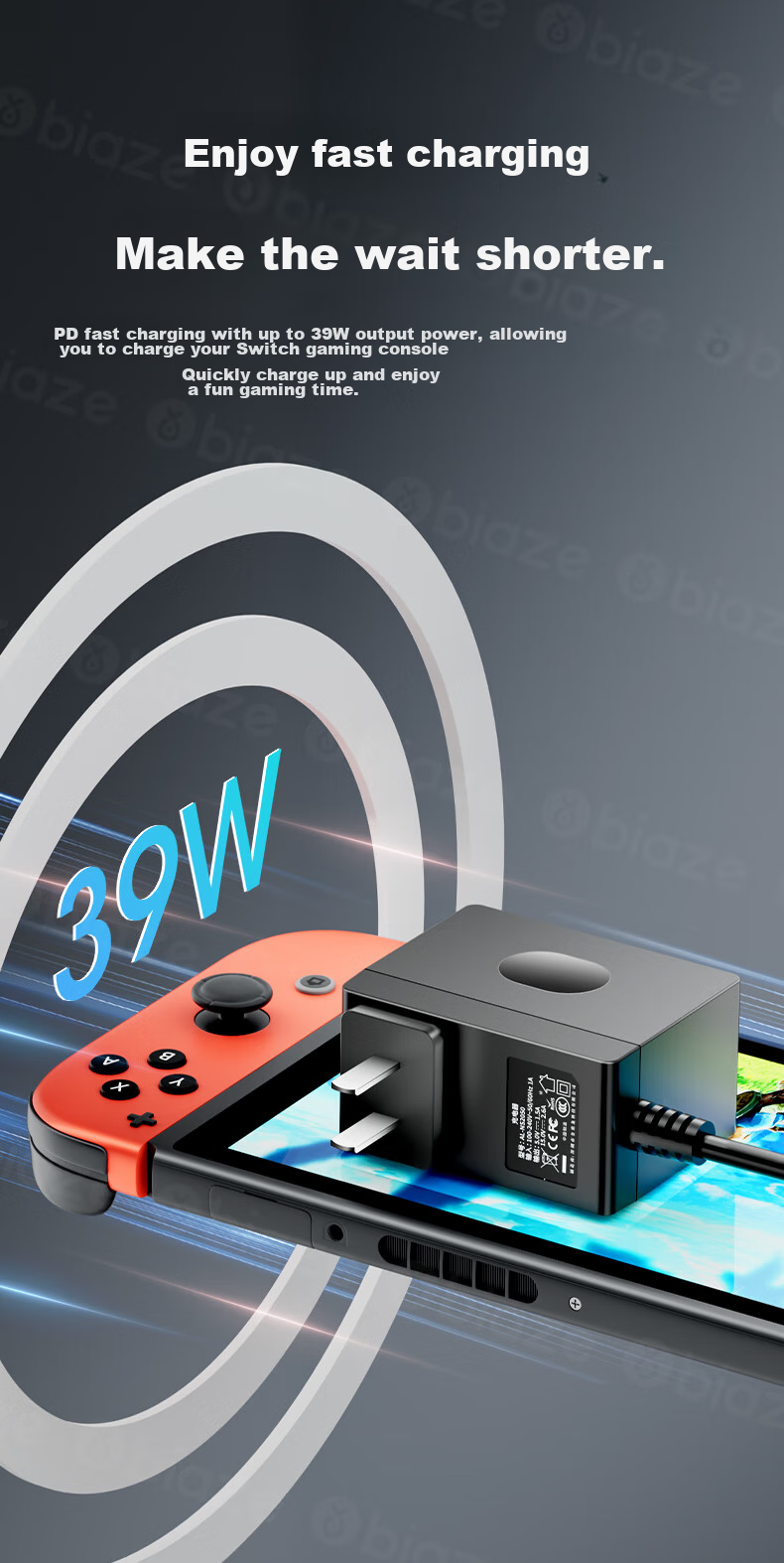 Зарядное устройство для Nintendo Switch