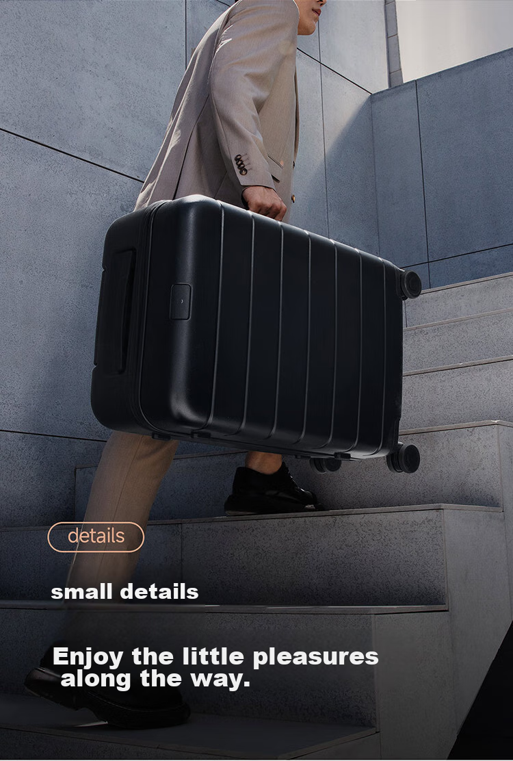 Чемодан Xiaomi Mijia Luggage, 20-дюймовый ручная кладь, поликарбонатный, с кодовым замком, бежевый
